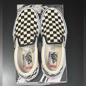 Vans Classic skate slip-on checkerboard. New with box.